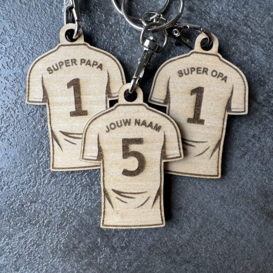 Voetbalshirt sleutelhanger