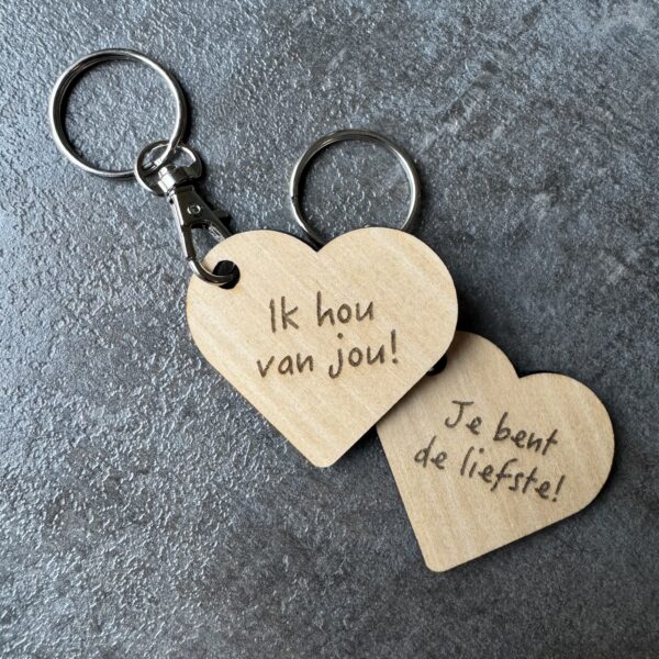 Hartvormige sleutelhanger