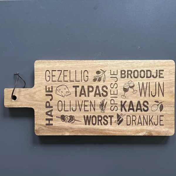 Gepersonaliseerde borrelplank